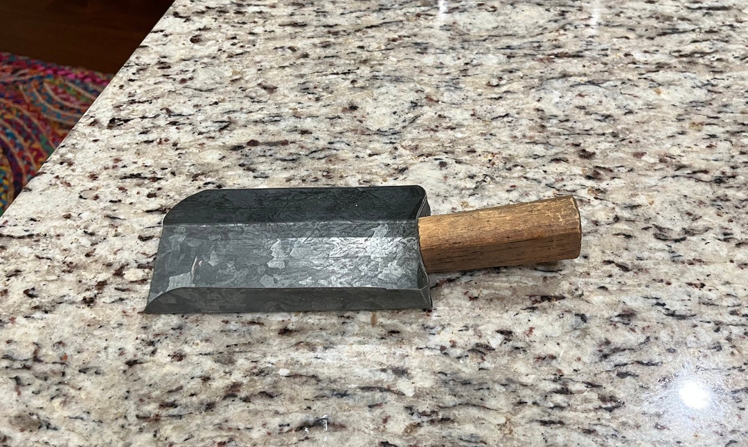 Antique Coal Scoop With Wood Handle and Galvanized Metal Scoop Etsy