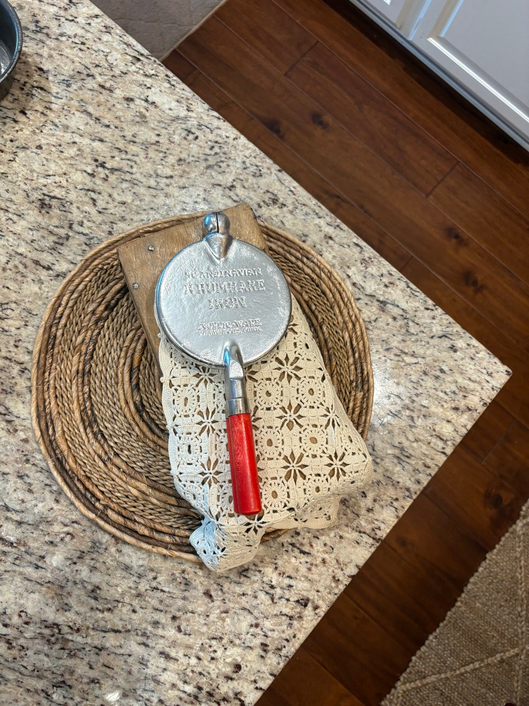 Vintage 1940's Scandinavian Krumkake Iron, Nordic Ware Minneapolis