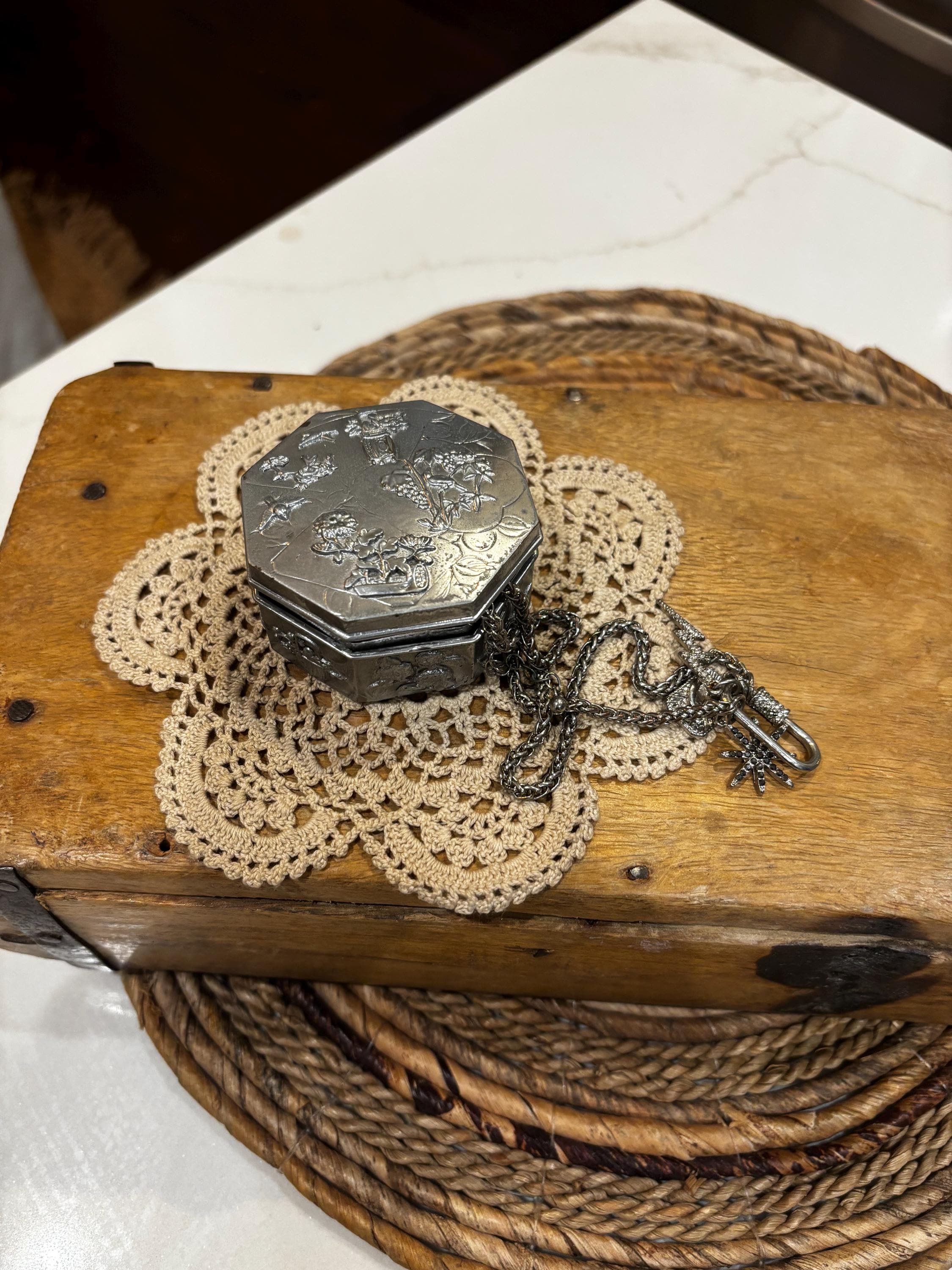Antique Japanese Silver Box - Etsy
