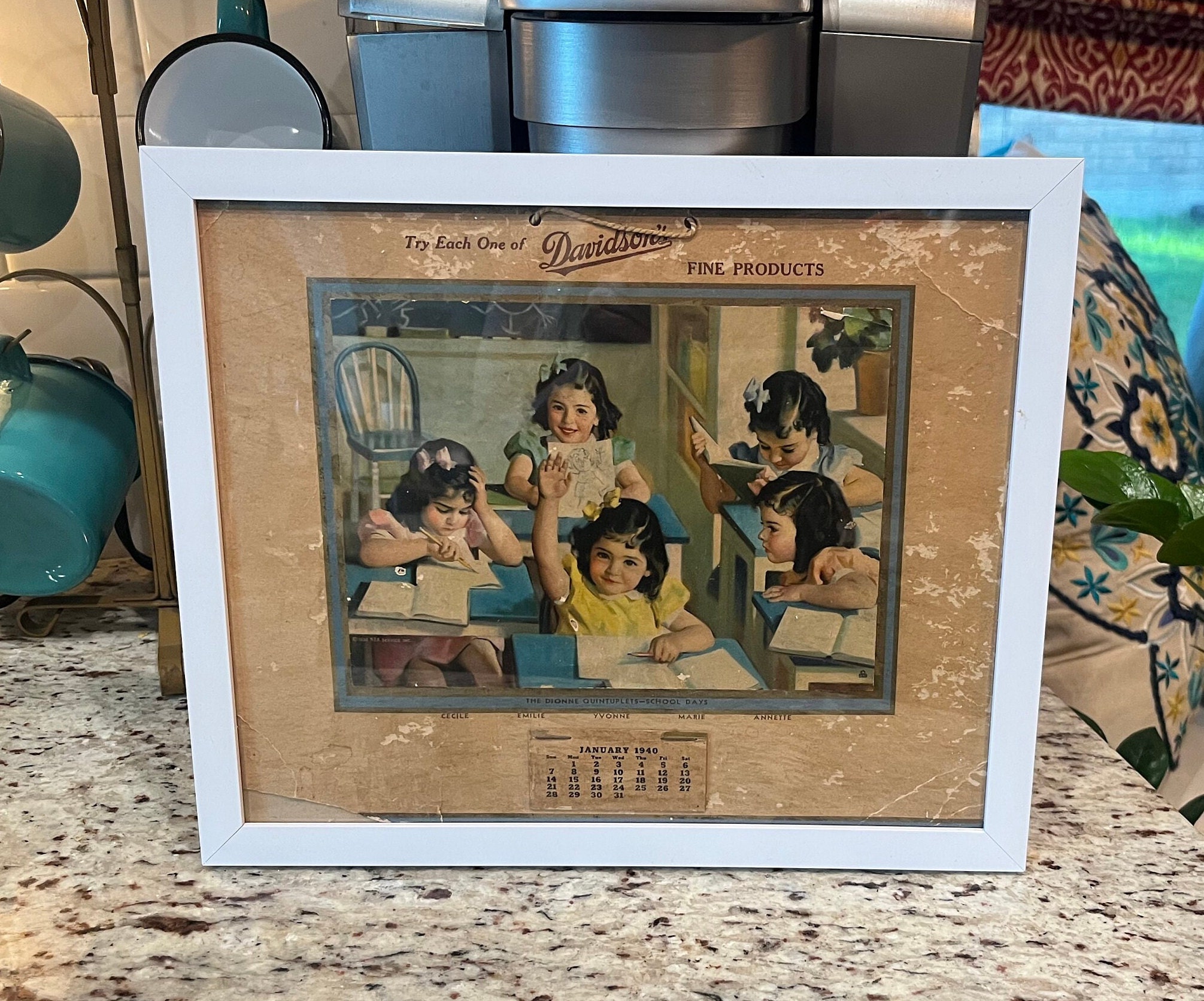 1940 Vintage Calendar - Etsy