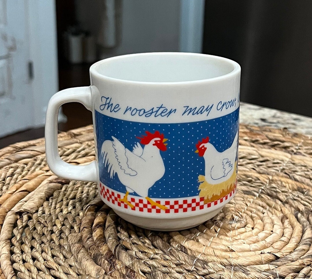 Deko7 - Targa in metallo, 30 x 20 cm, The Rooster May Crow