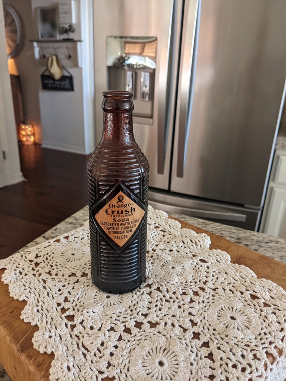 Vintage 1940 S Brown Orange Crush Soda Bottle 8 Etsy Vintage 1940 S Brown Orange Crush Soda Bottle 8 Etsy