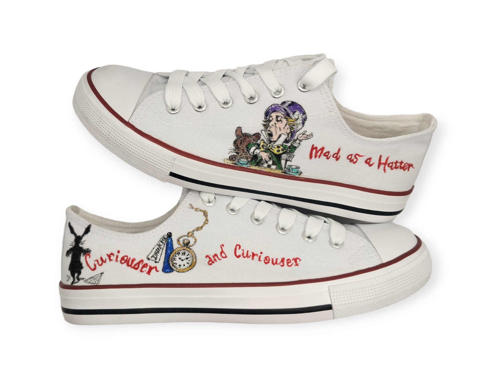 Kids High Top Sneakers - Alice in Wonderland Gifts #101 US3