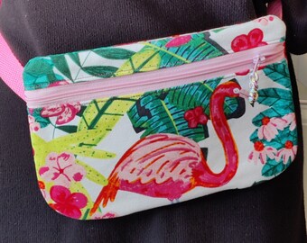 flamingo fanny pack
