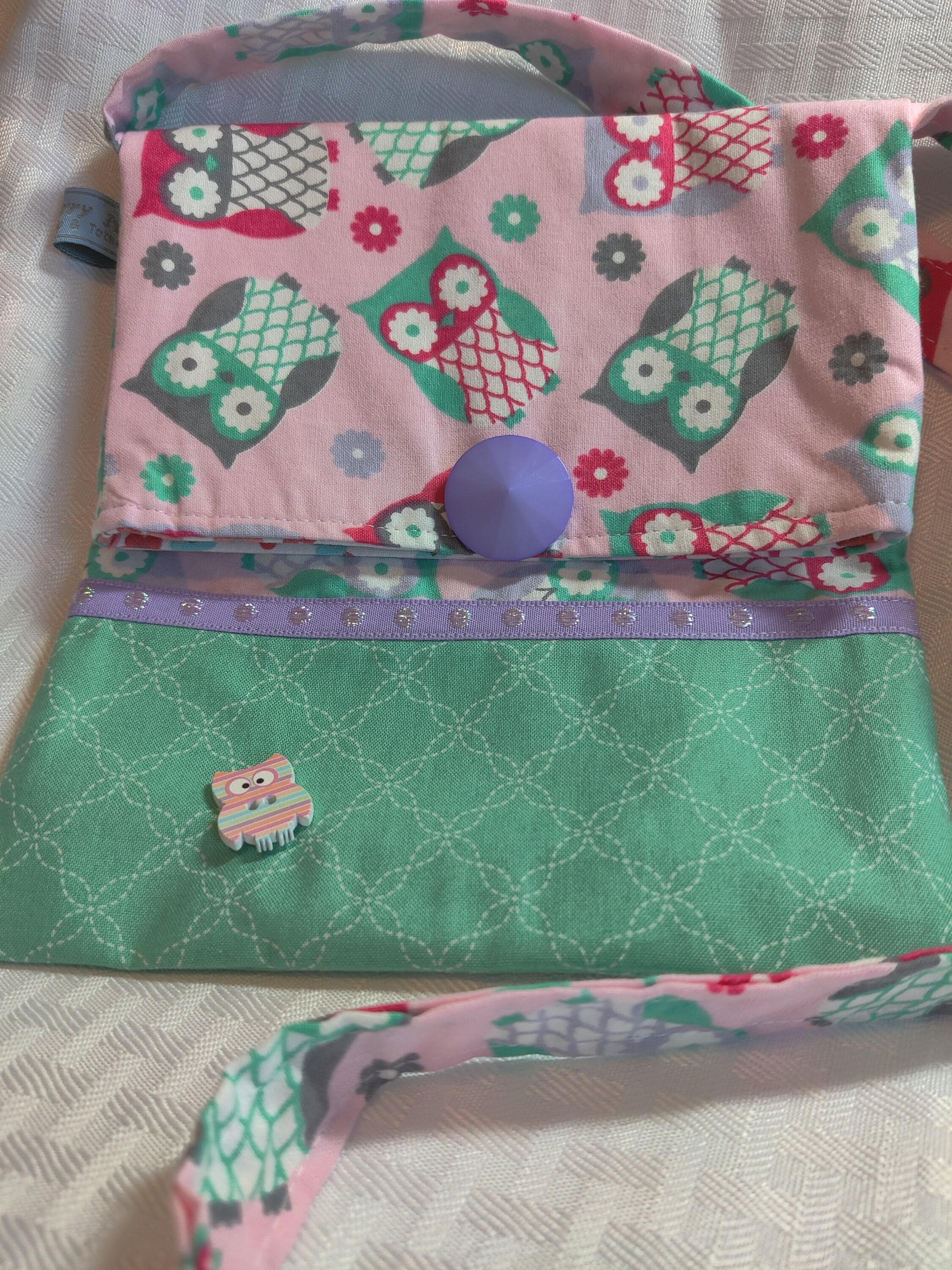 Pink Hoot Owl Crossbody Sling Bag, Ladies/Girls Purse