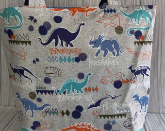 Dinosaur Print Mini Tote Bag
