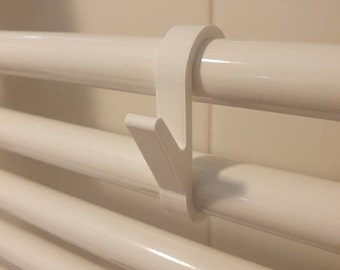 Bathroom radiator hook