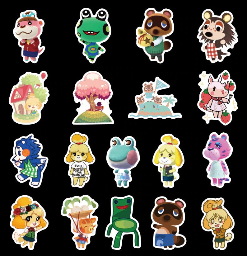Animal Crossing Villager Stickers 100pcs Animal Crossing Stickers