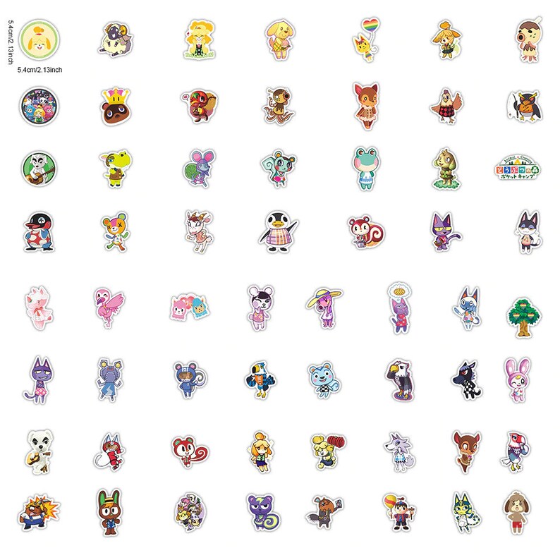 Animal Crossing Villager Stickers 100pcs Animal Crossing Stickers