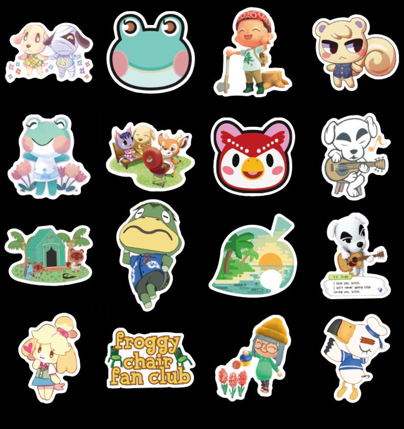 Animal Crossing Villager Stickers 100pcs Animal Crossing Stickers