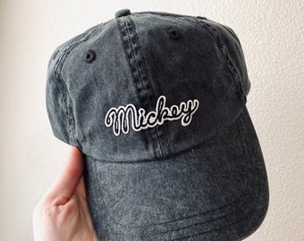 Mickey | Minnie Baseball Hat || mickey mouse hat, minnie mouse hat, disney hat, disneyland, disney world, minimalist