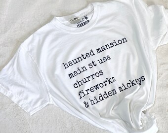Best Day Ever TShirt or Sweatshirt || fireworks, hidden mickeys, churros, main street usa, haunted mansion, take me to main street