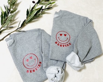 Besties Tshirt/Sweatshirt || mama and mini, valentines, matching valentine, mom and son, mom and daughter, galantines, best friends