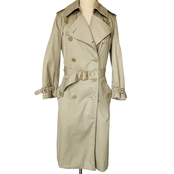 Vintage Misty Harbor Trench Coat Tan - image 2