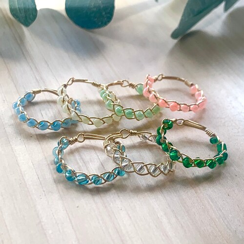Braided Ring Wire Rings Handmade Jewelry - Etsy