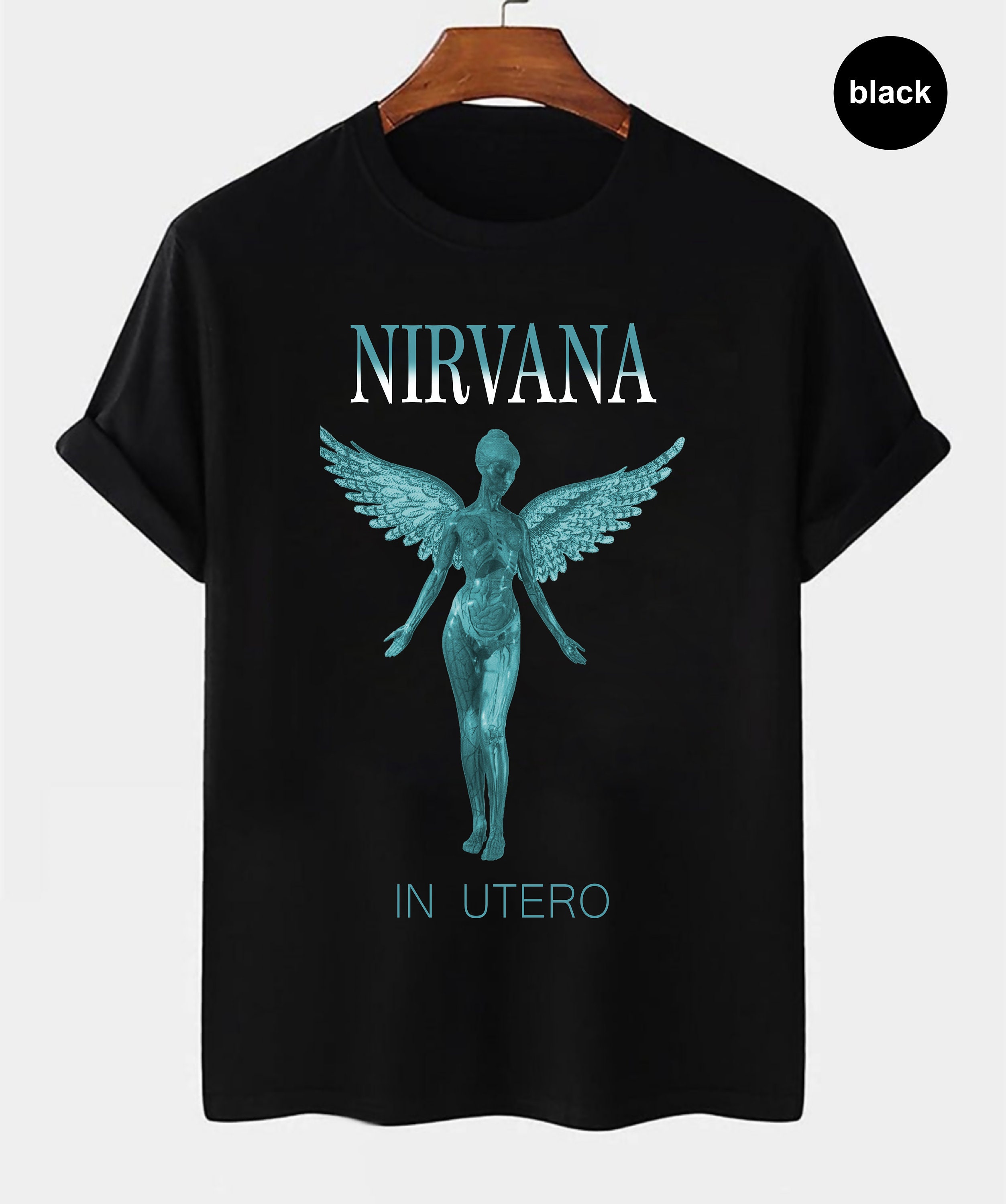 Nirvana Utero Tour Tshirt Vintage Look