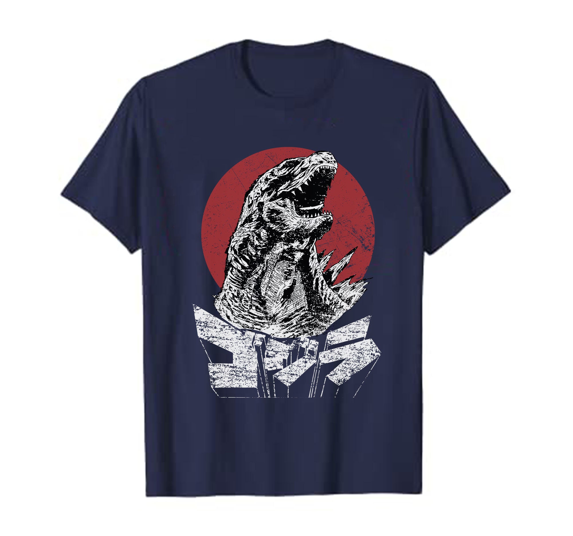 Godzilla Vintage JAPANESE TShirt Full Front DTG Design Many Etsy