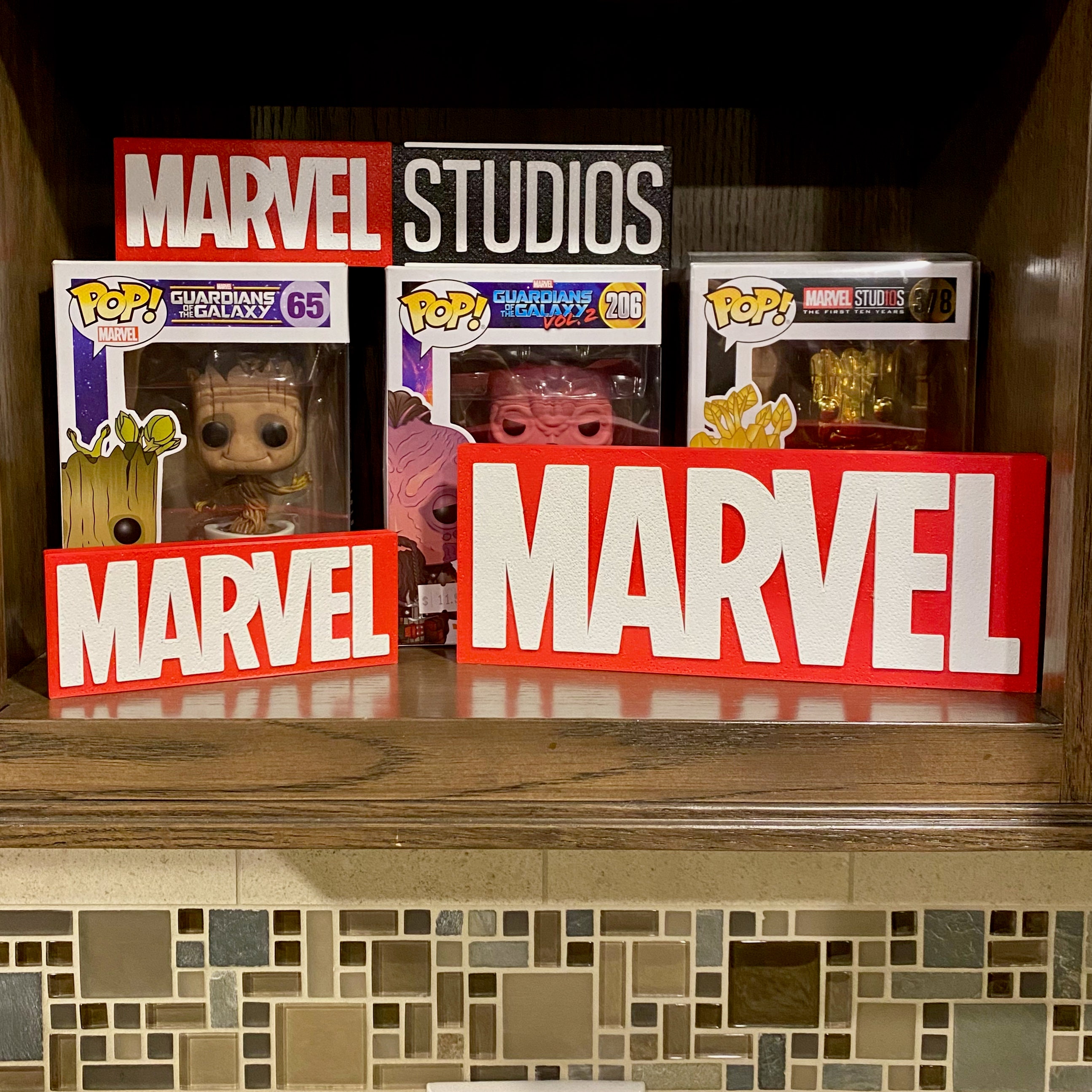 Marvel or Marvel Studios Logo Fan Sign. 3D printed. High quality. Great gift for Marvel Collector or Fan. Collector Gift.