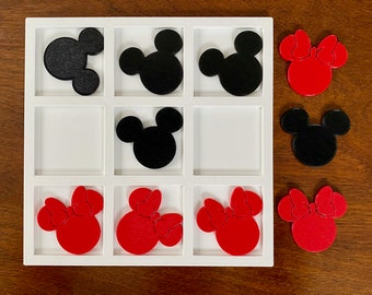 Mickey and Minnie Mouse Tic-Tac-Toe Travel Game