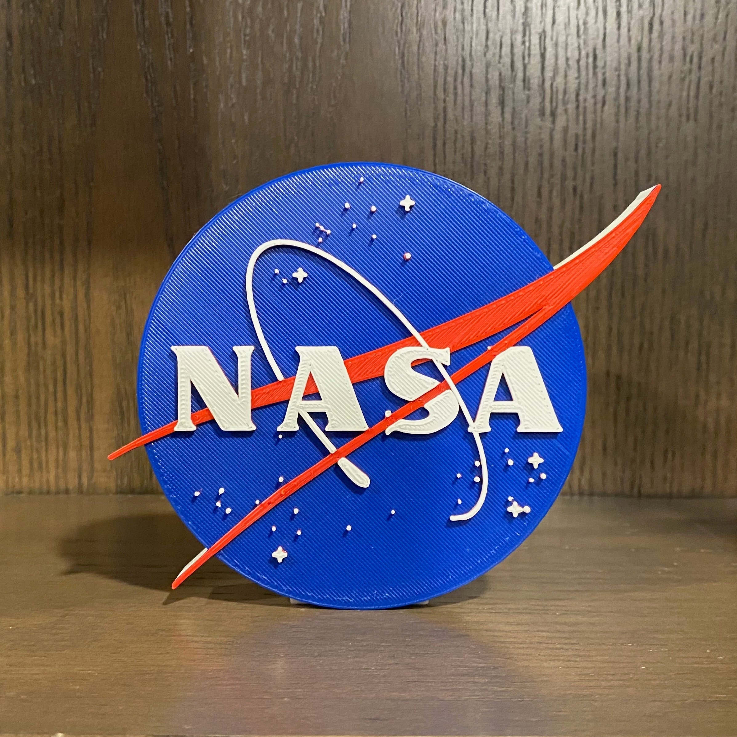 3D Printed NASA Logo Sign: Space Fan Gift - Etsy