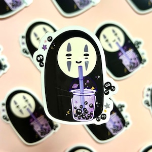 No-Face Boba — Vinyl Sticker