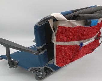 Wheelchair/Walker/Stadium Seat Bag - Red Holiday