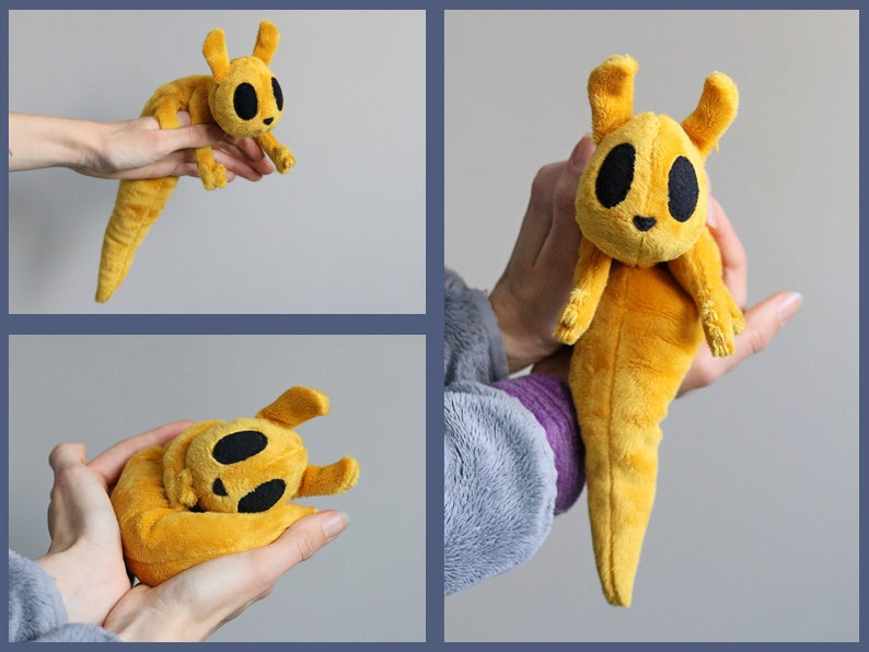 Slugcats, wired or weighted Slugpup around 34cm/13inch, Rain World, Downpour plushie, Monk, Saint, Survivor, Rivulet, Artificer, Spearmaster Monk