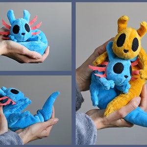 Slugcats, wired or weighted Slugpup around 34cm/13inch, Rain World, Downpour plushie, Monk, Saint, Survivor, Rivulet, Artificer, Spearmaster Rivulet