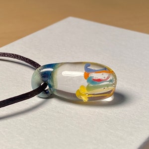 Handblown glass pendant