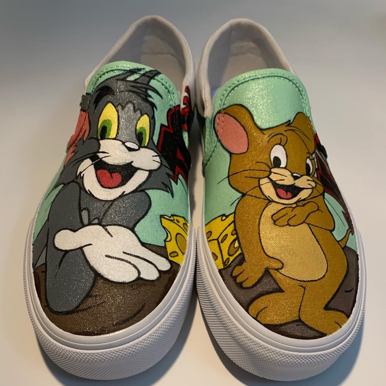 custom tom and jerry shoes