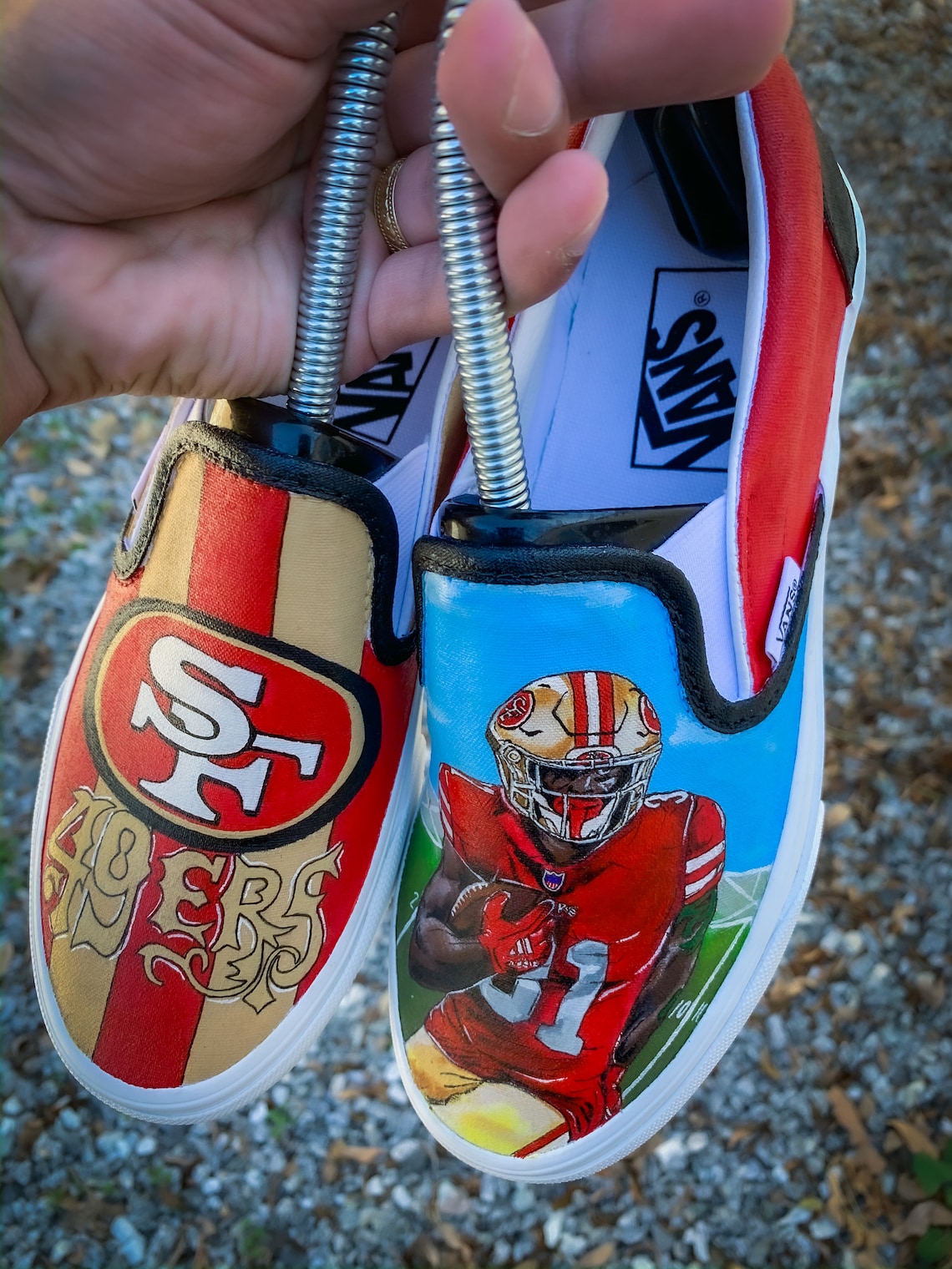 custom 49ers shoes