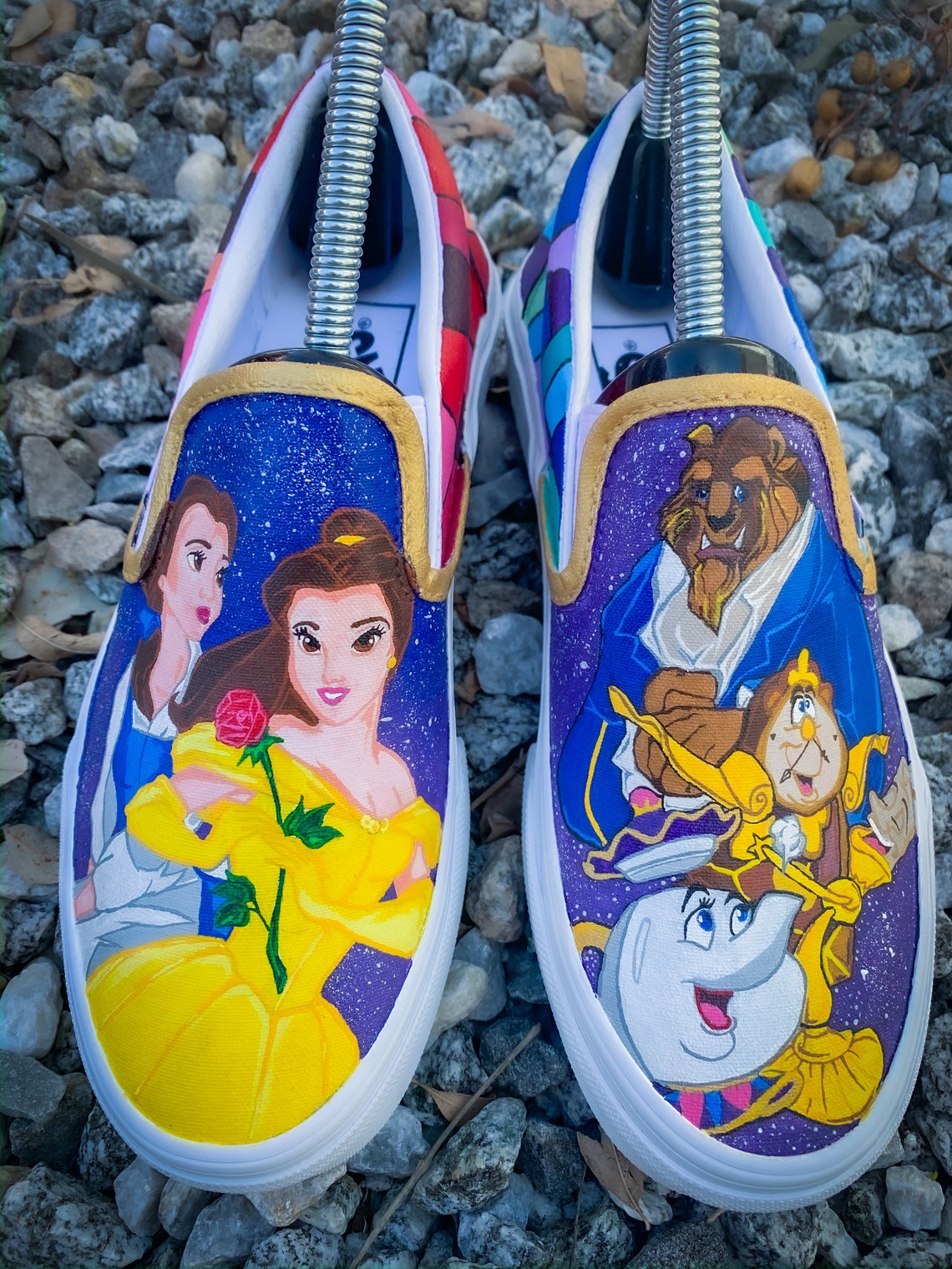 Beauty and the Beast Custom Shoes Etsy