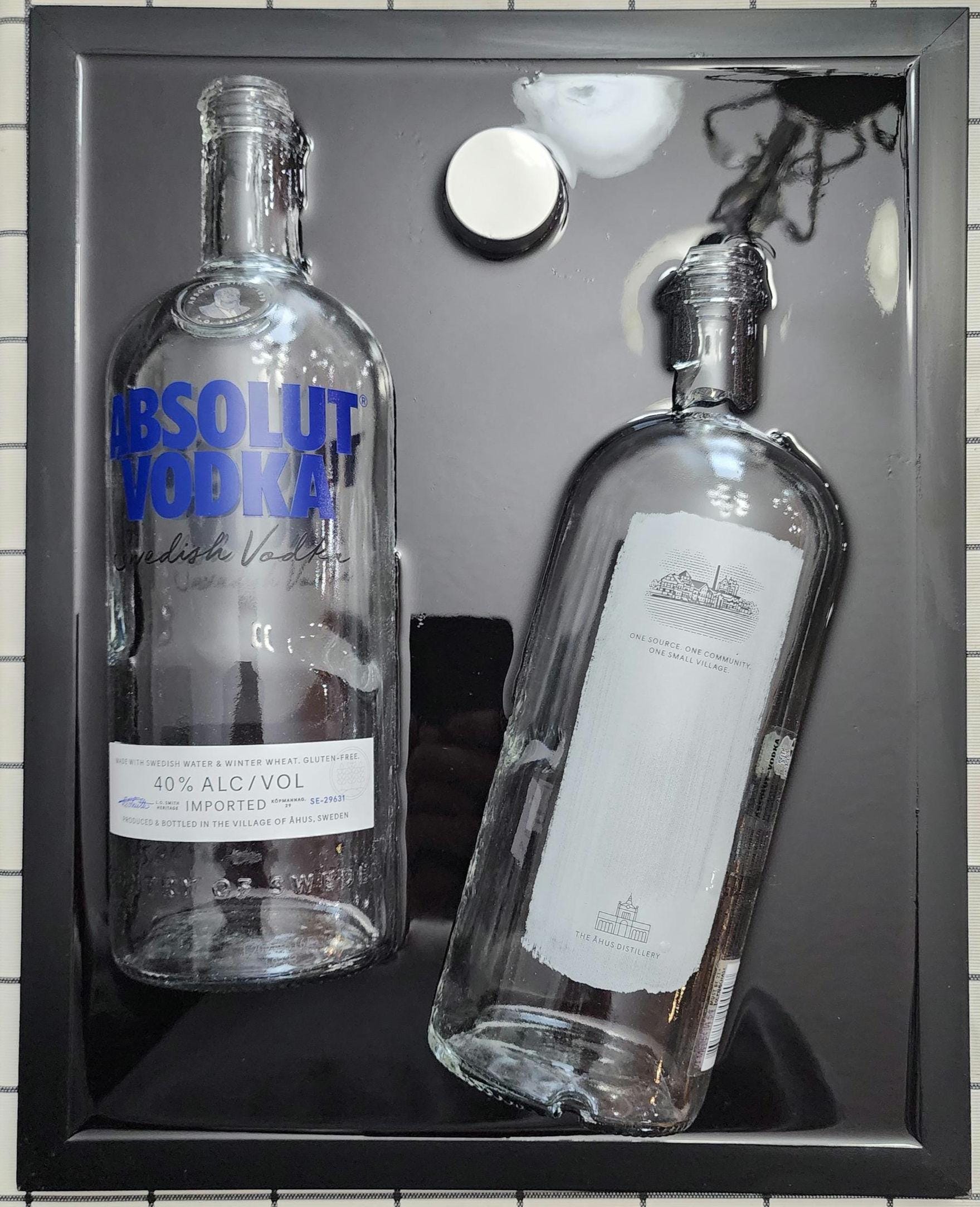 アブソルートウォッカボトルディスプレイ Absolute vodka glass - Etsy 日本