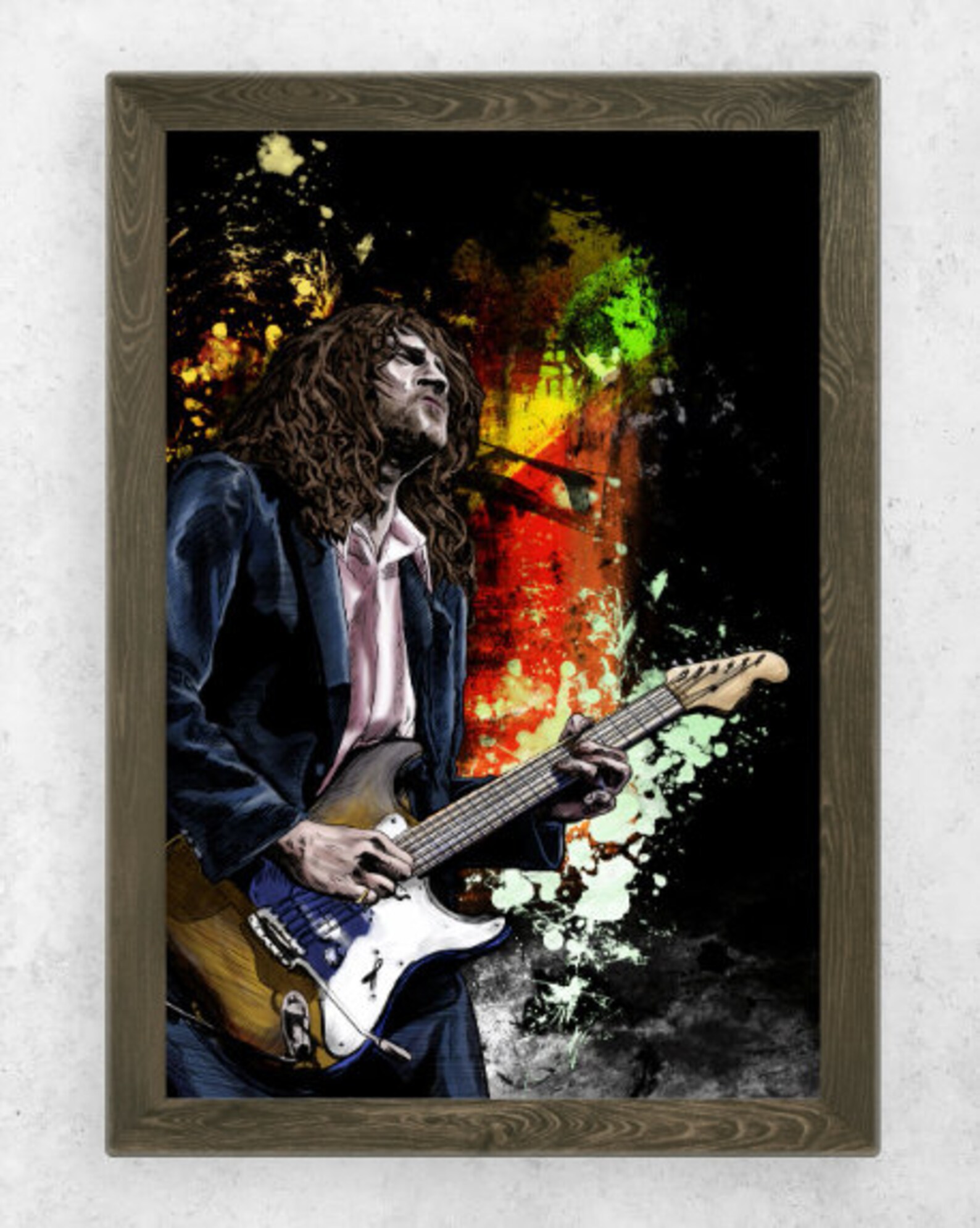 John Frusciante Poster Wall Art Prints Art painting Home Etsy