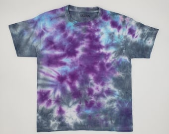 Youth T-Shirt, Tie Dye, Crumple Design, Size 10/12, 100% Cotton, Tie Dye Shirts, Child T-Shirt