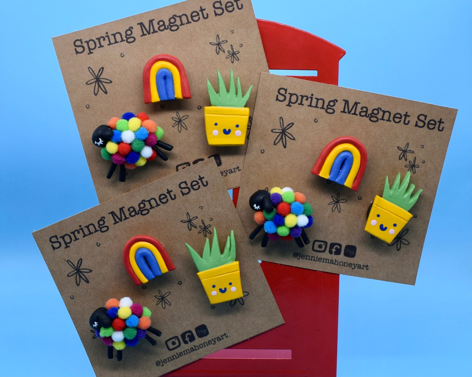 Spring Set Hand Sculpted Set Etsy