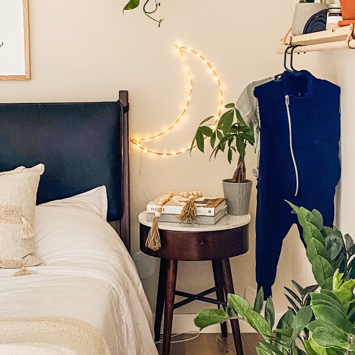 Crescent Moon Wall Light / Celestial Moon Decor / Battery or Etsy