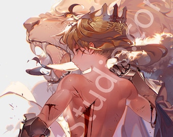 Fate/Artoria "Lion King" Print (L Poster or XL Vinyl Canvas)