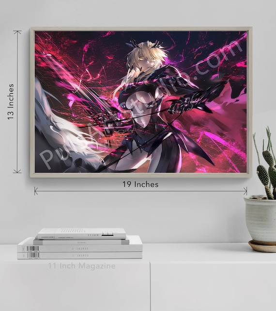 Fate/saber Alter Lancer Print (L Poster or XL Vinyl Canvas) - Etsy