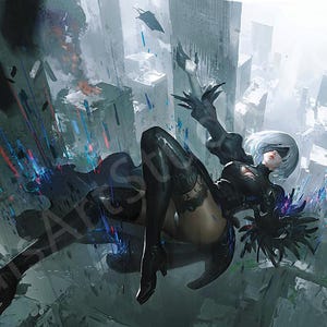 【超貴重】NieR：Automata 2B アクアアルタ プレイマット Nier Automata Playmat - Etsy