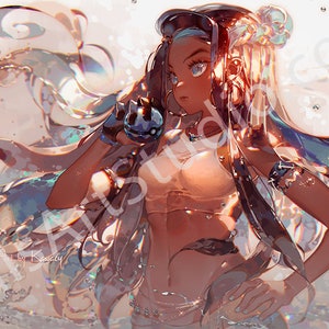 Pokemon/Nessa Print (L Poster or XL Vinyl Canvas)