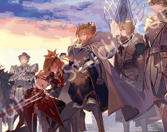 Fate/Knights of the Round Table Print (L Poster or XL Vinyl Canvas)