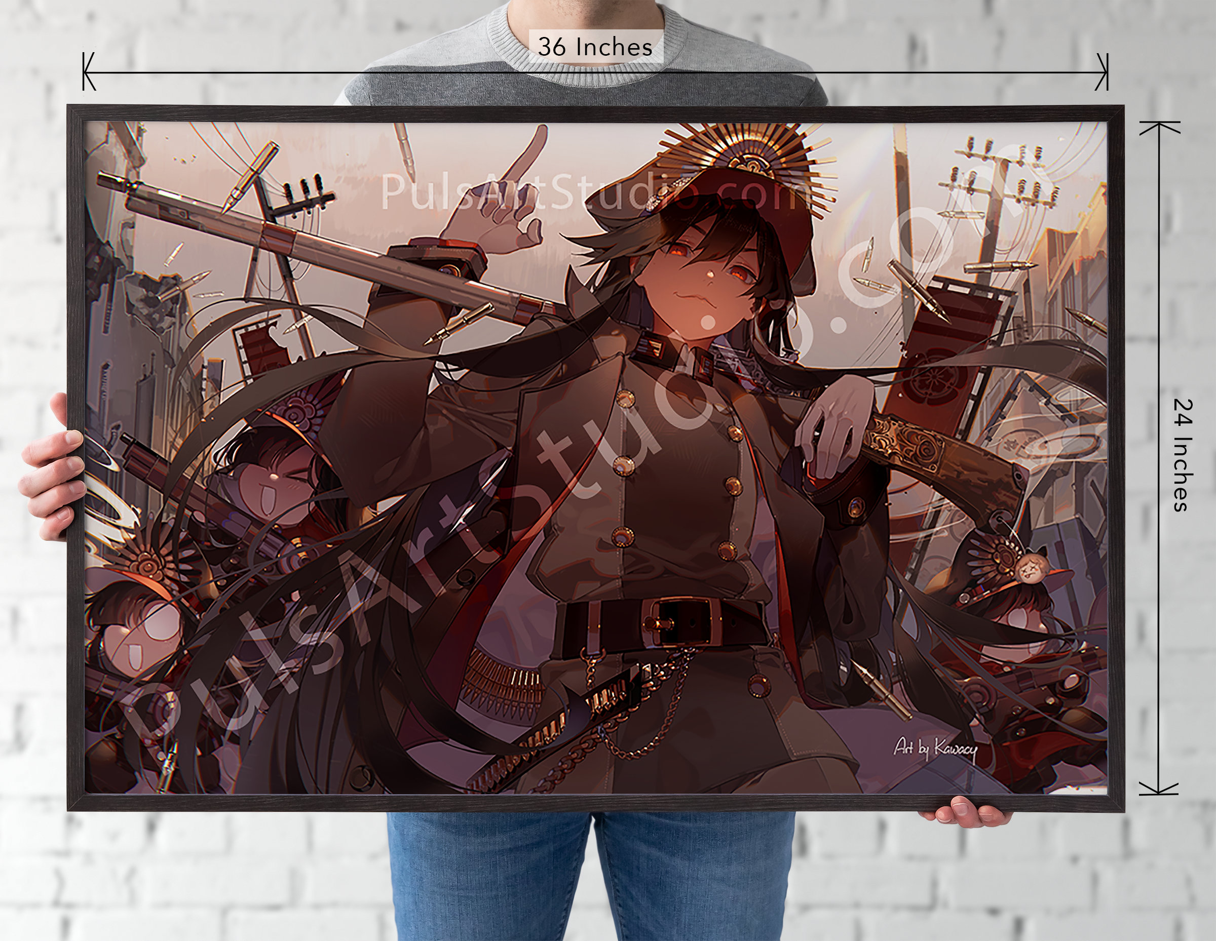 FATE(SCA crew)グラフィックアート　シリアルNo.16/9 レア Fate/nobunaga Art Print: FGO Poster or Vinyl Canvas (kawacy) - Etsy