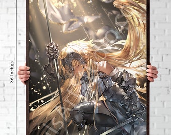 Fate/jeanne D'arc Print #2 (L Poster or XL Vinyl Canvas) - Etsy