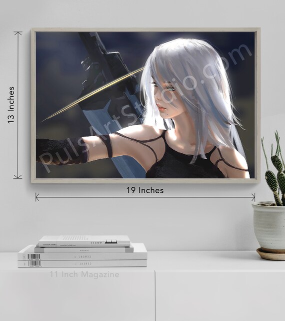 Nier Automata/a2 Print (L Poster or XL Vinyl Canvas) - Etsy