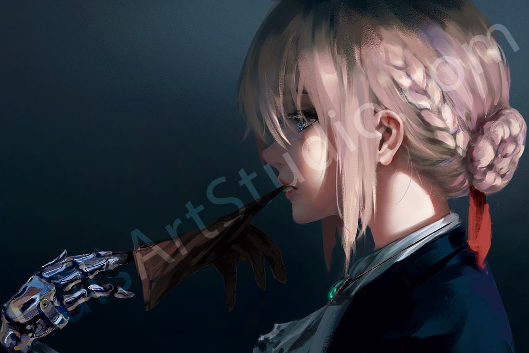 Violet Evergarden Print #2 "Auto Memories Doll" (L Poster or XL Vinyl Canvas)