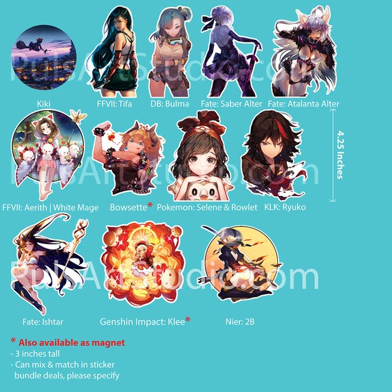Sexy Hatsune Miku Knife Vocaloid Waterproof Sticker - Weatherproof Vin –  K-Minded