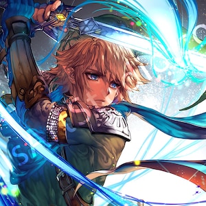 LoZ/"Hero of Time" Print (L Poster or XL Vinyl Canvas)