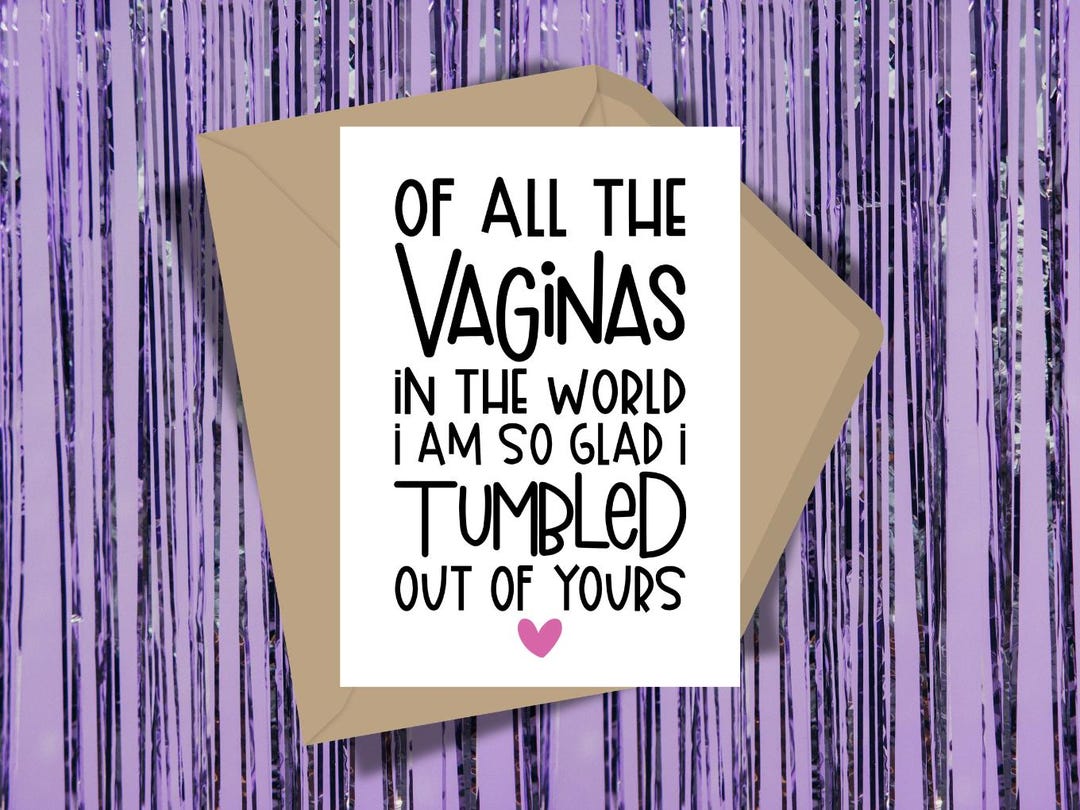 Tumbled Out Funny Mother's Day Card | Tumbled Out of Yours Card | Crude Card for ...