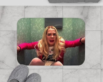 Alfombra de baño divertida, alfombra de baño de pollitos blancos, alfombra de ducha novedosa, alfombra de baño cómica, alfombra de baño humorística